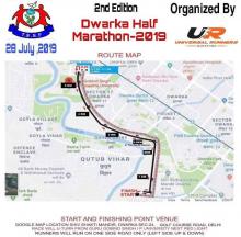 Dwarka Half Marathon Route Map