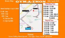 GYM-A-Thon Route Map